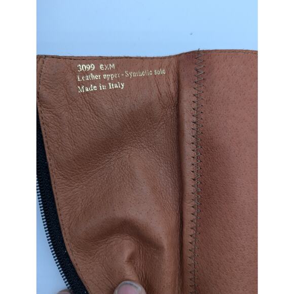 Grigiarancio By Calzaturificio Marco Black Suede/ Leather Heel Boots Size 6.5 - Picture 8 of 10